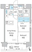 デュオフラッツ浅草田原町  ｜ 東京都台東区寿3丁目（賃貸マンション2LDK・10階・43.03㎡） その2