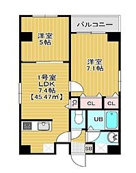 間取図画像 2LDK