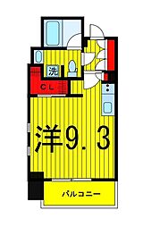 ザ・パークハビオ浅草駒形 ワンルームの間取図画像