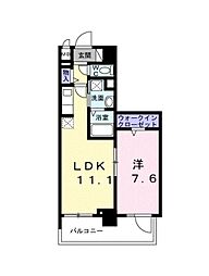 スアヴィス三ノ輪 1LDKの間取図画像