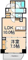 ハーモニーレジデンス浅草 1LDKの間取図画像
