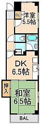 池田マンション 2DKの間取図画像