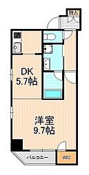 メインステージ浅草橋2 1DKの間取図画像