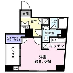 リガーレ本所吾妻橋 1Kの間取図画像