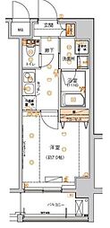 ハーモニーレジデンス東京イーストコア♯002 1Kの間取図画像