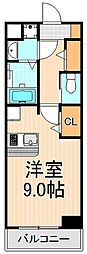 ラヴィエント浅草言問 1Kの間取図画像