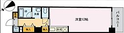 オーブ喜多乃 ワンルームの間取図画像