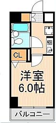 アーバンヒルズマンション浅草第2 1Kの間取図画像