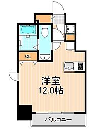 Risingplace浅草 ワンルームの間取図画像