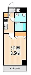 パークウェル浅草弐番館 1Kの間取図画像
