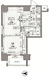 日神デュオステージ浅草国際通り 2Kの間取図画像