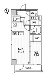 ALTERNA浅草 1LDKの間取図画像