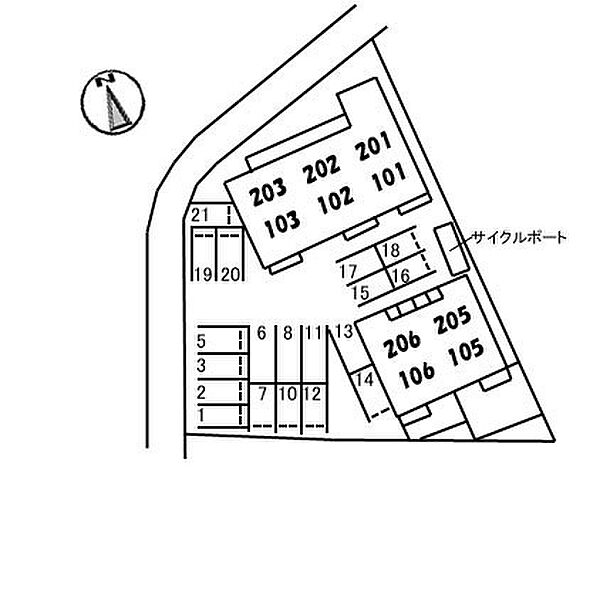 メゾンSOWACAB棟 206｜愛媛県西条市大町(賃貸アパート2LDK・2階・68.75㎡)の写真 その2