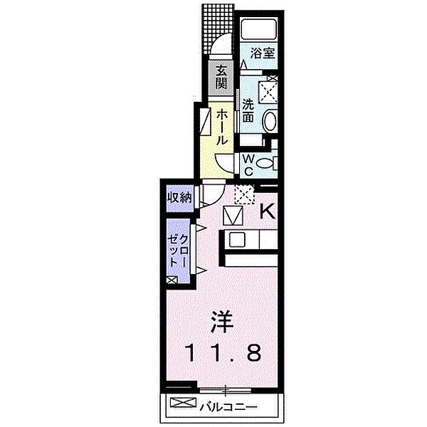 フリーデ 102｜愛媛県西条市周布(賃貸アパート1R・1階・34.15㎡)の写真 その3