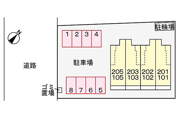 フリーデ 203｜愛媛県西条市周布(賃貸アパート1LDK・2階・44.66㎡)の写真 その2