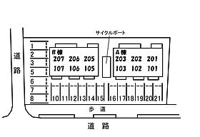 シャーメゾンMAEDAB棟 205 ｜ 愛媛県今治市東鳥生町2丁目6-46（賃貸アパート2K・2階・46.11㎡） その3