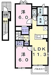 間取図画像 2LDK