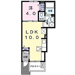 ノヴァ 1LDKの間取図画像