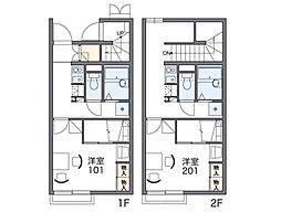 レオパレス柴田 1Kの間取図画像