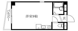 grandshell3番町 ワンルームの間取図画像