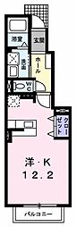 ビバーチェJウノ ワンルームの間取図画像