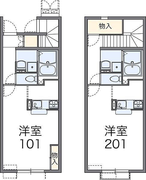 レオネクストラルーチェ 204｜愛媛県松山市立花4丁目(賃貸アパート1K・2階・34.88㎡)の写真 その4