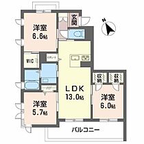 エテルナM 201 ｜ 愛媛県松山市石手5丁目2-31（賃貸マンション3LDK・2階・71.95㎡） その2