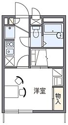 レオパレスマドンナ 1Kの間取図画像