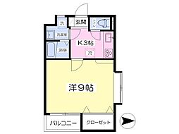 メゾン・ド・フェニックス生石 1Kの間取図画像