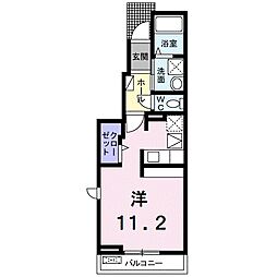 MILD松前3 ワンルームの間取図画像