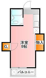 メゾン・ヴェール ワンルームの間取図画像
