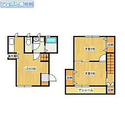 withyou 2DKの間取図画像