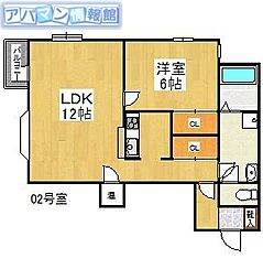 トゥール・デュ・寺尾 1LDKの間取図画像