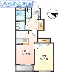 コンシェルジュ 1LDKの間取図画像