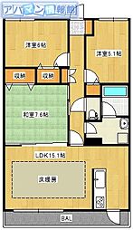 オーパスアレイ 3LDKの間取図画像