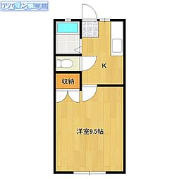 センチュリー寺地 1Kの間取図画像