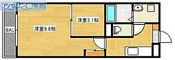 ウッドソレル 1SKの間取図画像