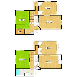 佐川アパート 5DKの間取図画像