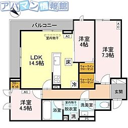 フィラーレ 3LDKの間取図画像