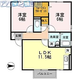 デラルーナ 2階/202