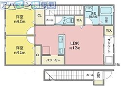 ステラブルー 2階/-