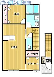 バレンシア 2階/-