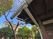 【状態】古家の屋根は所々が傷んでおり、前面張替が必要だと思います。