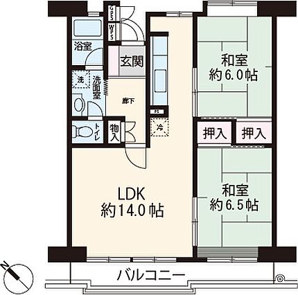 和室側は隣接住...