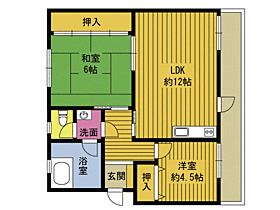 水城ビル 402 ｜ 大分県別府市北中（賃貸マンション2LDK・4階・52.00㎡） その2