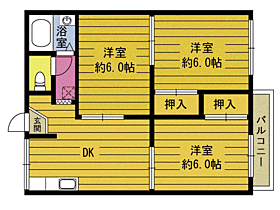 ＹＯＳＨＩコ－ポ 201 ｜ 大分県別府市大字鶴見（賃貸アパート3DK・2階・48.00㎡） その2