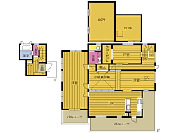 石垣東8丁目浦田貸家 2階3LDKの間取り