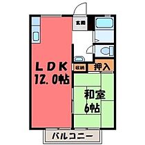 栃木県塩谷郡高根沢町光陽台5丁目（賃貸アパート1LDK・1階・40.92㎡） その2