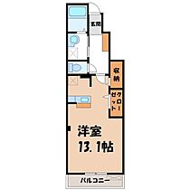 栃木県宇都宮市今宮2丁目（賃貸アパート1R・1階・35.27㎡） その2