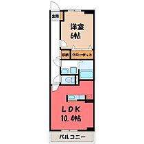 栃木県宇都宮市下栗町（賃貸マンション1LDK・1階・42.38㎡） その2